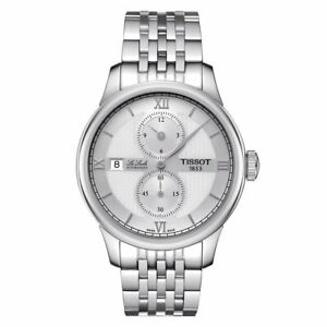 【貨物輸送無料】ウオッチ ルロックレギュレータメンズオートマティックウォッチシルバーtissot tclassic le locle regulator mens automatic watch silver