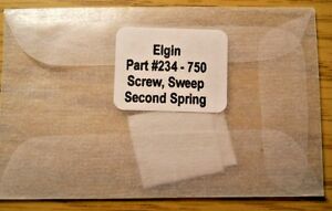 【送料無料】腕時計　エルギンスクリュースイープセカンドスプリングelgin watch replacement part 234 750 screw, sweep second spring nos