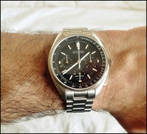【送料無料】腕時計　ブローバクロノグラフルナパイロットウォッチスペシャルエディションクロノbulova chronograph lunar pilot 96b258 watch ~ [bnib] special edition chrono｜hokushin