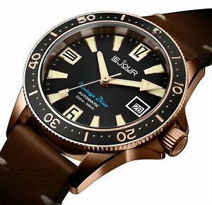 【送料無料】腕時計　?ルジュールヴィンテージダイバーローズゴールドケース????ディーラー? le jour vintage diver rose gold case 300m international shipping ???? dealer｜hokushin