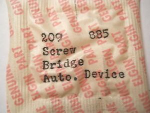 【送料無料】腕時計　elgin 885 replacement watch part 209 automatic device upper lower bridge screw