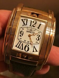 【送料無料】腕時計　ブランドインビクタスイスモデルデュアルタイムリバーソダチョウbrand invicta swiss transatlantic model 2437 dual time reverso 18k ostrich