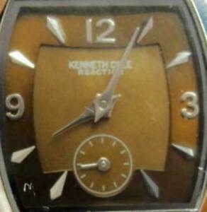 【送料無料】腕時計　ケネスコールシルバートーンアナログクォーツバッテリーランウォッチkenneth cole reaction wr silver tone analog quartz battery run woman watch