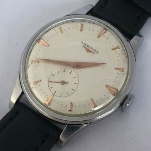【貨物輸送無料】ウオッチ ロンジンカラトラバビッグジャンボオーバーサイズマニュアルlongines calatrava big jumbo oversize manual wind watch 38 粍 ref 4914 cal1268