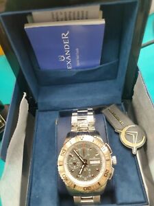 【貨物輸送無料】ウォッチ アレクサンダーオリンリンクブレスレットステンレススチールケースalexander olyn a420stainless steel case on link bracelet