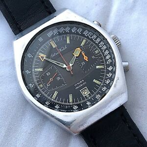 【貨物輸送無料】ウォッチ ヴィンテージアスツリークロノグラフマニュアルケーススナップvintage astree watch chronograph manual wind ref val 7734 40 粍 snap インチ case