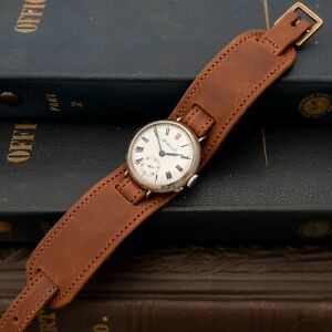 【貨物輸送無料】ウオッチ アンティークモーザートレンチウォッチサービスantique h moser ww1 trench watch serviced and warranty