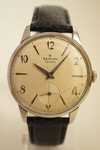 【貨物輸送無料】ウォッチ ゼニススポルトアシエトルスボンエタットアネzenith sporto acier, tres bon etat, annees 60