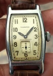 【送料無料】腕時計　ヴィンテージタヴァンヌタンククラムシェルケースvintage tavannes tank clam shell case wristwatch