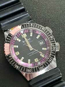 【貨物輸送無料】ウォッチ ゲンツヴィンテージシキュラウォッチテストダブルクラウンlovely gents vintage sicura  watch 23j 400 vacuum tested double crown  working