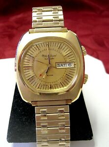 【貨物輸送無料】ウォッチ ルシアンピカールスイスアラームメンズデュアルデイデートウォッチrare lucien piccard swiss automatic alarm mens dual day date watch