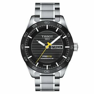 【貨物輸送無料】ウォッチ パワーマティックメンズオートマチックウォッチデーデイスチールtissot prs 516 powermatic 80 mens automatic watch day date steel