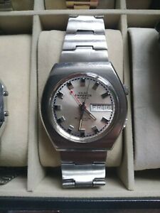 【貨物輸送無料】ウオッチ アラームウォッチサービスrare swiss emperor automatic alarm day and date watch excellent serviced 2