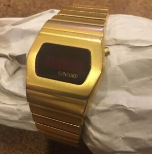 【貨物輸送無料】ウオッチ スイスコンコードデジタルウォッチ1975 swiss concord led digital watch