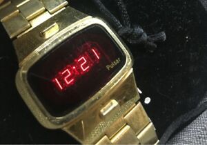 【送料無料】腕時計 パルサーヴィンテージゴールドヴィンテージpulsar led uhr vintage gold led watch vintage|hokushin