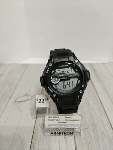 【送料無料】腕時計　アーミトロンスポーツメンズデジタルクロノグラフストラップウォッチarmitron sport mens 408419blk digital chronograph resin strap watch