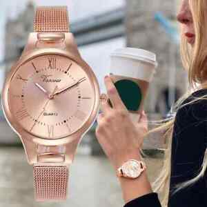 【送料無料】腕時計　モントレドレロゼシックリュクスビジューアベックブレスレットレグレブルアンアシエmontre dore rose chic luxe bijou avec bracelet reglable en acier