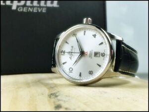 【送料無料】腕時計　アルピナアルパインカレンダーウォッチレザーストラップalpina automatic alpiner date calendar watch ~ [bnib] 42mm leather strap｜hokushin