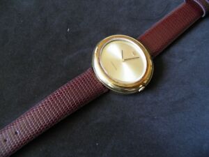 【送料無料】腕時計　ブレスレットエンキュアベリファコンレザードマロンファブリケーションフランセーズ18 mm bracelet en cuir veritable facon lezard marron fabrication francaise