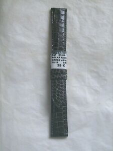【送料無料】腕時計　ブレスレットドモントルポルカエンクワールドヴォーファオンクロコマロンbracelet de montre cobra polka en cuir de veau facon croco marron 18 mm neuf