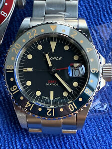 【送料無料】腕時計 フルキットスクアーレトロピックセラミックスレフunworn brand full kit squale 30 atmos tropic gmt ceramica ref 1545tgc|hokushin