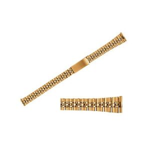 【送料無料】腕時計　レディースステンレススチールゴールドメッキブレスレットladies 1214mm stainless steel pvd gold plating watch bracelet
