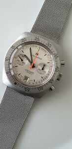 【送料無料】腕時計　ユンハンスミュンヘンオリンピックダイバークロノグラフベゼルヴァルジューjunghans munich olympics diver chronograph rotating bezel valjoux 7734｜hokushin