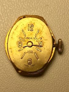 【送料無料】腕時計　アンティークサーカロルルシアンピカールデュフォンテムーブメントantique circa lol lucien piccard dufonte lp bp wrist watch movement 17 jewels