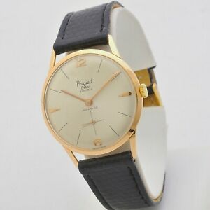 【送料無料】腕時計　フィギードエクストラゴールドマニュアルサービスphigied extra 60s 18 kt gold 34 mm manual winding peseux 330 serviced｜hokushin