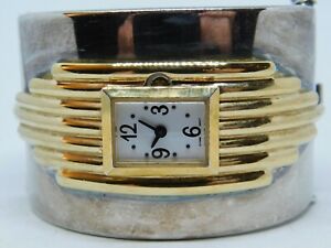 【送料無料】腕時計　デュフォンテツートーンクォーツアナログレディースブレスレットウォッチdufonte two tone quartz analog ladies bracelet watch sz 6 14 13,666円