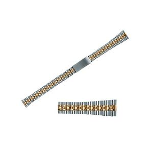 【送料無料】腕時計　レディースステンレススチールトーンウォッチブレスレットladies 12mm stainless steel 2 tone watch bracelet 12mm fixed ends