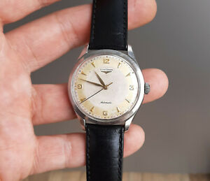 【送料無料】腕時計　ヴィンタッジロンジンスチールウォッチサービスvintatge longines 37mm automatic steel watch cal 22as 1950’s serviced
