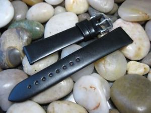 【送料無料】腕時計　ワイルドカーフアンステッチレザーウォッチストラップカラーgenuine hirsch wild calf unstitched leather watch strap choice of width amp; colour