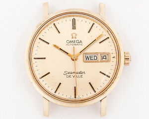 【送料無料】腕時計　ヴィンテージイエローゴールドシーマスターデヴィルvintage 14k yellow gold seamaster de ville automatic c6865 for restoration