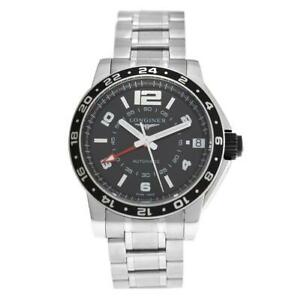 【送料無料】腕時計　メンズロンジンアドミラルスチールmens longines admiral gmt l36684566 steel 42mm automatic watch