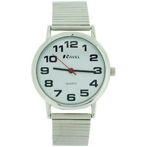 【送料無料】腕時計　ラヴェルゲンツステンレススチールソフトブレスレットストラップウォッチravel gents stainless steel soft expandable bracelet strap watch r0208021