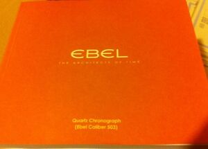 【送料無料】腕時計　スイスエベルマニュアルクォーツクロノグラフrare genuine swiss ebel watch owners manual quartz chronograph cal 503