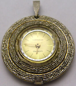 【送料無料】腕時計　ヴィンテージルツェルノペンダントウォッチラウンドニースエッチングデザインvintage lucerno pendant watch round w nice etched design automatic works