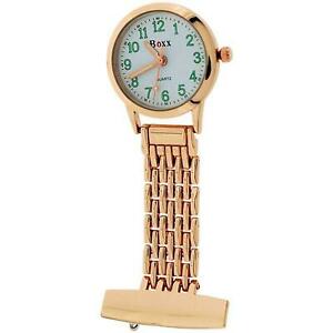 【送料無料】腕時計 ボクスレディースゲンツローズトーンメタルフォブウォッチboxx ladies gents rose tone metal professional nurses fob watch boxx360