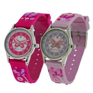 【送料無料】腕時計　ホットピンクライラックバタフライガールズ2 x reflex time teacher hot pink lilac 3d butterfly girls childrens kid watch