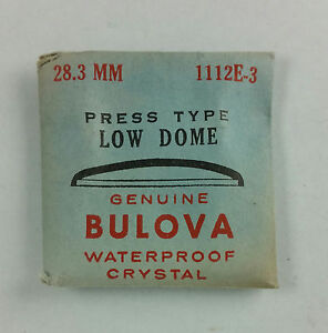 【送料無料】腕時計　ヴィンテージブローバプレスタイプロードームウォッチクリスタルパートvintage bulova press type low dome watch crystal 283mm part 1112e3