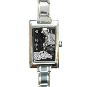【送料無料】腕時計　クロスビーハリウッドスターゴルファーレディースイタリアンチャームウォッチbing crosby 1940s hollywood star golfer ladies rectangular italian charm watch