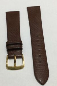 【送料無料】腕時計　ブランドブラウントカゲウォッチストラップbrand 19mm brown genuine lizard watch strap 8506630brn waer5061