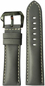 【送料無料】腕時計 パナライパナタイムグレービンテージレザーウォッチストラップ24x22 rios1931 for panatime grey vintage leather watch strap for panerai|hokushin