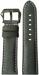 【送料無料】腕時計 パナライパナタイムボルダーグレーレザーウォッチストラップ24mm xl rios1931 for panatime boulder grey leather watch strap for panerai 24x22|hokushin