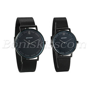 【送料無料】腕時計　カップルメンズローマステンレスクォーツcouples mens women roman numberals ultra thin stainless steel quartz wrist watch