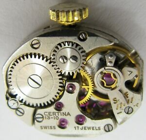 【送料無料】腕時計　レディlady certina 13 10 manual wind watch movement for parts