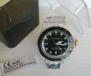 【送料無料】腕時計　ベストウォッチオロロジオダポルソネロギエラbest watch orologio da polso, water resistant nero ghiera 222 nuovo