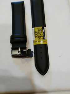【送料無料】腕時計　シントゥリーノパーオロロオインペレネロリシオヌオーヴォcinturino per orologio in pelle nero liscio 16mm , nuovo