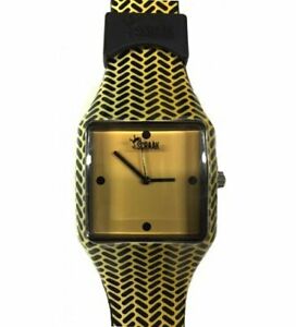 【送料無料】腕時計　スオロロギオーナゴンマベージュクアドラトファンタジアパターンオリジナルscraak orologio uomo donna sm1f gomma beige quadrato fantasia pattern original